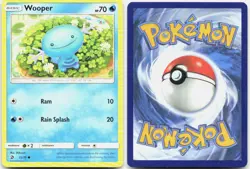 Wooper 25/70 Common Dragon Majesty Pokemon LP - Image 3