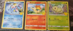 Chikorita Totodile Cyndaquil Gen 2 Johto Starters McDonalds Celebrations Pokemon - Image 1