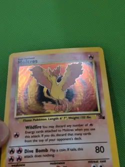Pokemon TCG Moltres 12/62 Fossil Holo NM - Image 2