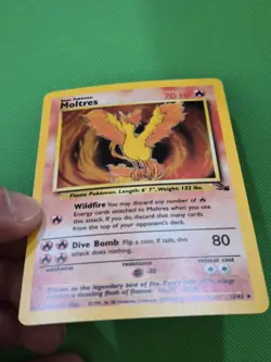 Pokemon TCG Moltres 12/62 Fossil Holo NM - Image 4