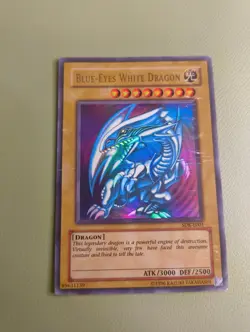 YuGiOh Blue-Eyes White Dragon SDK-E001 Ultra Rare Unlimited MP-HP Check Photos - Image 1