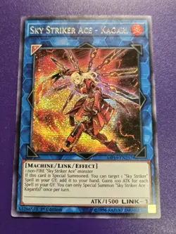 Sky Striker Ace - Kagari Prismatic Secret Rare 1st Edition MP19-EN257 NM Yugioh - Image 1