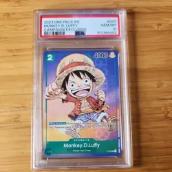 2023 ONE PIECE PROMOS CAMPAIGN EXCLUSIVE #037 MONKEY D. LUFFY PSA 10 GEM MINT💎 - Image 2