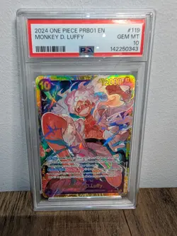 PSA 10 2024 One Piece PRB01 Premium Booster Monkey D. Luffy #119 - Image 1