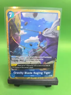 GRAVITY BLADE RAGING TIGER - One Piece OP06-058 - AA Alt Art Rare R - PRB02 - Image 1