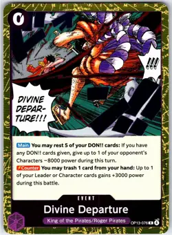 DIVINE DEPARTURE - OP13-076 - FOIL - CARRYING ON HIS WILL - ONE PIECE - NM - Image 1