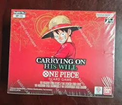 ONE PIECE CARRYING ON HIS WILL ENGLISH BOOSTER BOX OP-13 BANDAI FACTORY SEALED - Image 1