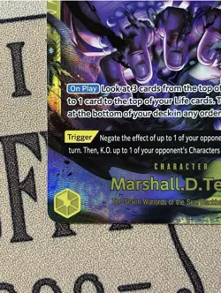 Marshall.D.Teach SEC OP16-119 The Time of Battle One Piece TCG OP-16 - Image 2