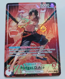 One Piece TCG Portgas D. Ace Alt Art OP16-001 English Near Mint Op16 - Image 1