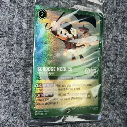 Disney Lorcana Whispers in the Well Scrooge McDuck SHUSH Agent 36P3 Promo Foil N - Image 3