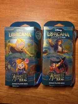 Disney Lorcana: Azurite Sea Starter Deck X2 Double Pack - Image 1