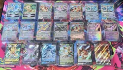 20 Pokemon Card Lot - Eevee Evolutions V, VMAX and EX Cards Umbreon and More - Image 1