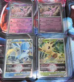 20 Pokemon Card Lot - Eevee Evolutions V, VMAX and EX Cards Umbreon and More - Image 4