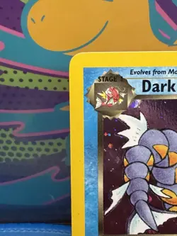 Pokemon TCG Dark Gyarados Holo Card 8/82 1st Edition MP SWIRL 🍥 Team Rocket - Image 2