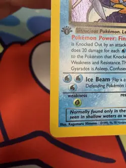 Pokemon TCG Dark Gyarados Holo Card 8/82 1st Edition MP SWIRL 🍥 Team Rocket - Image 5