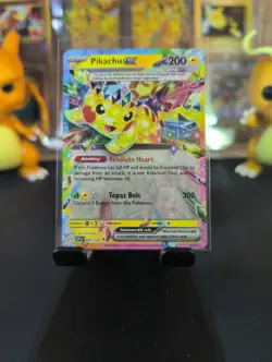 Pikachu EX Double Rare Holo Card Sv08: Surging Sparks 057/191 NM Condition - Image 1