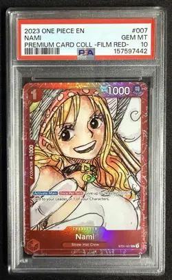 2023 PSA 10 ONE PIECE PREMIUM CARD COLLECTION -ONE PIECE FILM RED-NAMI 007 - Image 1