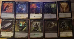 World Of Warcraft Onyxia Lair Treasure World Set of 10 Foil Cards - Image 1