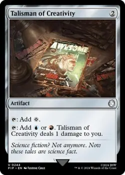 Talisman of Creativity -Foil Light Play MTG Universes Beyond: Fallout - Image 1