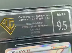 UGC 9.5 Candice (Full Art) - SWSH12: Silver Tempest NM Pokemon Card 189/195 Mint - Image 3