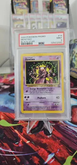 Mewtwo 14/53 WOTC Promo Card Vintage PSA 9 MINT Pokemon Card - Image 1