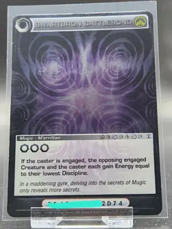 Chaotic Card : Swartbron Battlesong alliances Unraveled Rare Mugic - Image 1