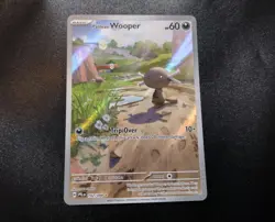 Paldean Wooper 102/094 Illustration Rare Phantasmal Flames Pokemon Card NM - Image 1