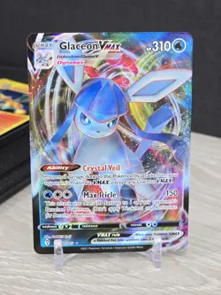 Pokemon Card Glaceon VMAX 041/203 Evolving Skies 2021 Ultra Rare Full Art Holo - Image 3