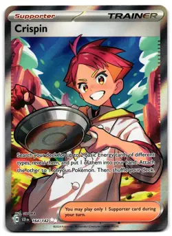 Crispin 164/142 - 🌊 Stellar Crown Ultra Rare Pokemon TCG 🖤 - M/LP - Image 1