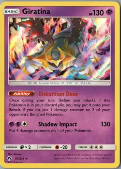Giratina Holo Rare SM - Lost Thunder 97/214 NM Holofoil - Pokemon - Image 1