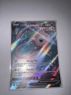 Mew V Full Art 250/264 Ultra Rare Fusion Strike Pokemon TCG Near Mint - Mint - Image 1