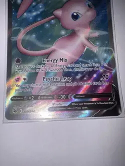 Mew V Full Art 250/264 Ultra Rare Fusion Strike Pokemon TCG Near Mint - Mint - Image 3