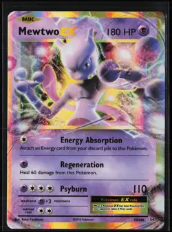 Mewtwo EX 52/108 Holo EX Rare Evolutions Pokemon Near Mint - Image 1