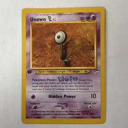 Wizards Pokemon TCG Neo Destiny Unown C L V X Z 5-Card Lot 30/105 57/105 - Image 3