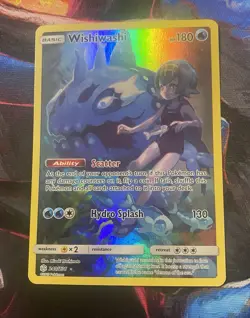 Pokemon TCG Wishiwashi Cosmic Eclipse Holo Card 240/236 Secret Rare - Image 1