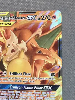 Charizard & Braixen GX 22/236 Rare Pokemon Tag Team - Sun & Moon Cosmic Eclipse - Image 4