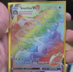 Pokemon Company Snorlax VMAX Secret Rare Holo 206/202 SWSH01 EN 340HP - Image 1