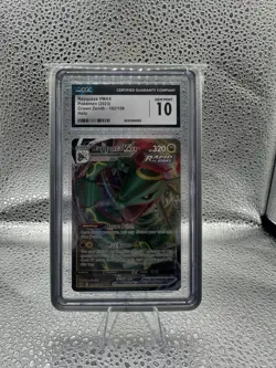 CGC Gem Mint 10 Pokemon Rayquaza VMAX 102/159 Crown Zenith Ultra Rare Holo 2023 - Image 1
