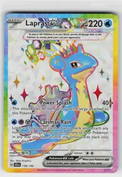 Lapras ex 158 142 Ultra Rare Stellar Crown Pokemon Near Mint - Image 1