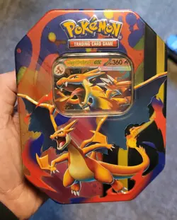Pokemon TCG Mega Charizard EX Tin – X EX Promo Sealed New - Image 1
