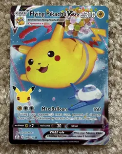 Pokemon TCG Celebrations Flying Pikachu VMAX Ultra Rare 007/025 2021 - Image 1