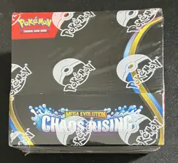 Pokemon Mega Evolution Chaos Rising Booster Box Factory Sealed SHIPS FAST - Image 1