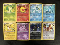 Pokemon TCG Eeveelutions Black & White Eevee Promo Set BW87-94 Holographic - Image 1