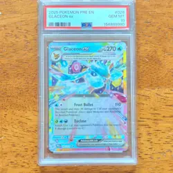 Glaceon ex PSA 10 026/131 Prismatic Evolutions EN Foil Pokemon TCG 2025 - Image 1