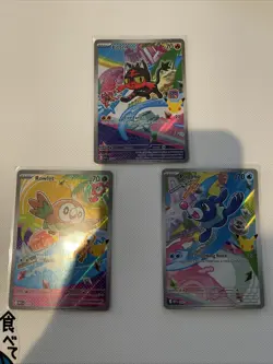 Pokemon TCG First Partner Illustration Collection Series 1 Alola Gen 7 Starters - Image 1