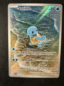 Squirtle 170/165 Illustration Rare 151 Pokemon Near Mint - Image 1