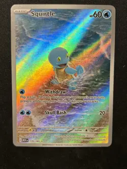 Squirtle 170/165 Illustration Rare 151 Pokemon Near Mint - Image 3