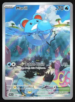 Pokemon TCG - Marill Holo Illustration Rare SV02: Paldea Evolved 204/193 NM - Image 1