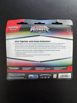 Pokemon TCG Prismatic Evolutions Tech Sticker Collection Sylveon Promo Card New - Image 2