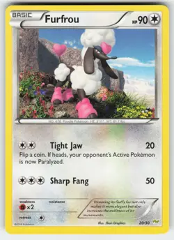 Furfrou (#20 20/30 Common XY Trainer Kit: Sylveon & Noivern Pokemon LP - Image 1